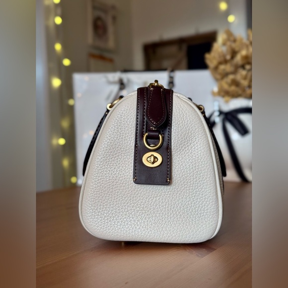 NWT Coach Ruby Satchel 25 In Colorblock (Chalk Multi) - Picture 4 of 16